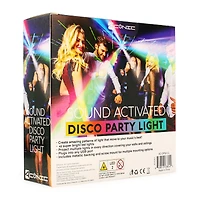 sound-activated disco party light with 42 LED lights