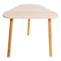 triangle wood grain table 17in