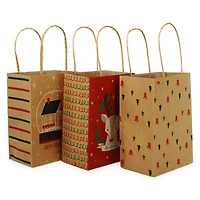 small kraft bags 6-count 4.5in x 6.5in - brown