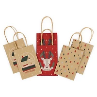 small kraft bags 6-count 4.5in x 6.5in - brown