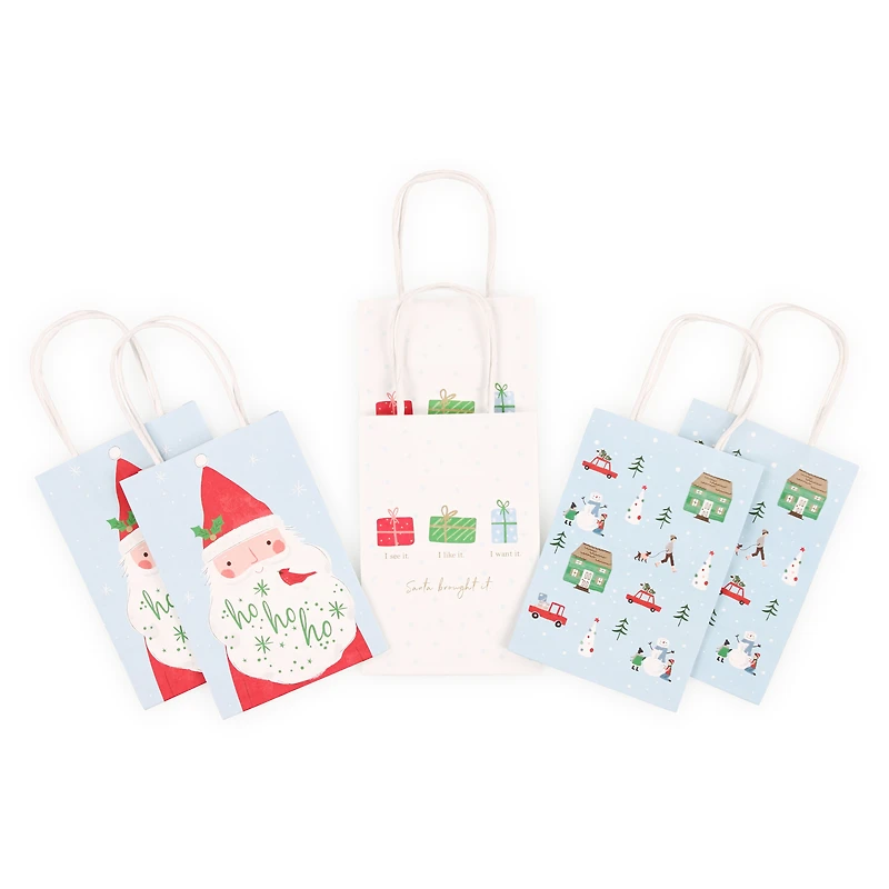 small kraft bags 6-count 4.5in x 6.5in