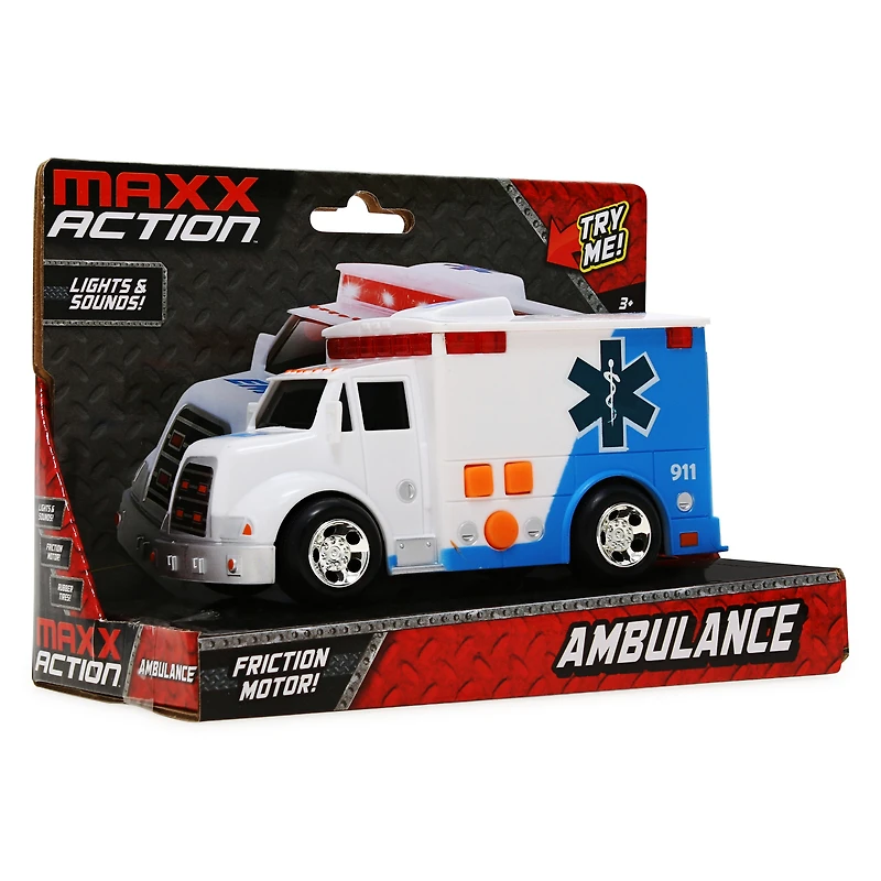 maxx action™ mini rescue vehicle with lights & sound