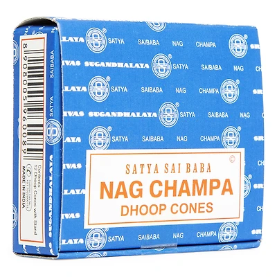 satya® nag champa incense cones 12-count