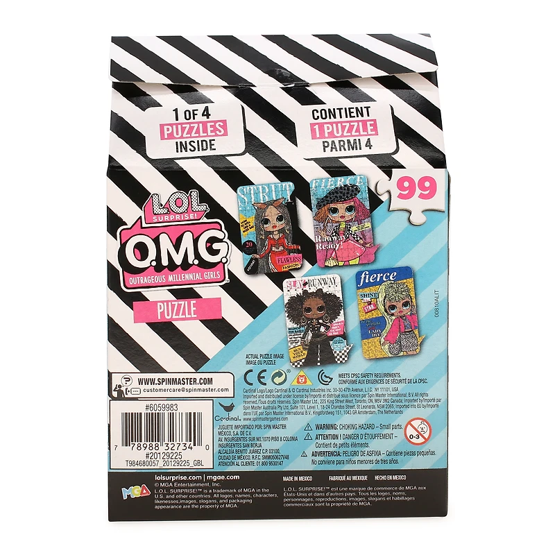 l.o.l. surprise!™ o.m.g. puzzle 99-piece mystery jigsaw