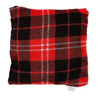 holiday plaid  throw pillow 16in x