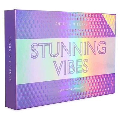 stunning vibes face & eye makeup palette 22-piece