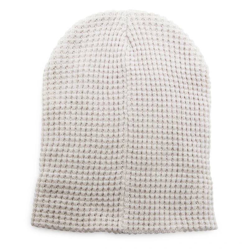 waffle knit beanie hat