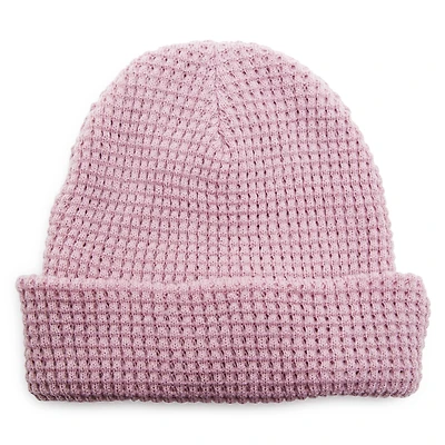 waffle knit beanie hat