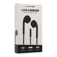 luxe wired earbuds with microphone