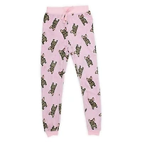 juniors plush lounge pants - french bulldog