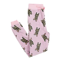 juniors plush lounge pants - french bulldog