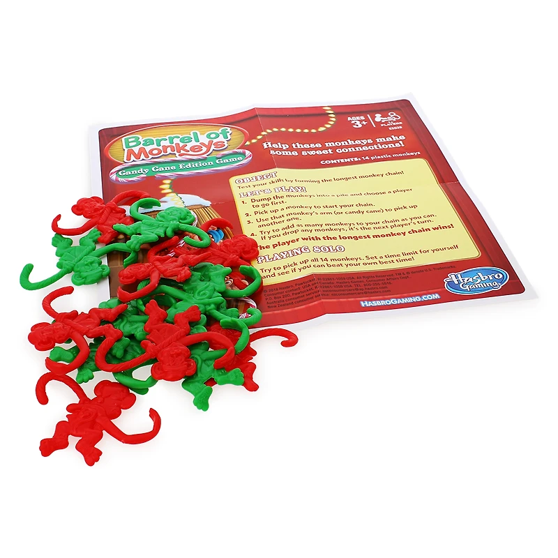 barrel of monkeys® candy cane edition game