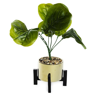 Elevated Faux Fiddleleaf Plant