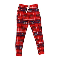 young men's holiday pajama joggers - plaid