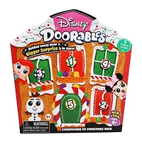 disney doorables™ countdown to christmas pack with 5 figures, series 4