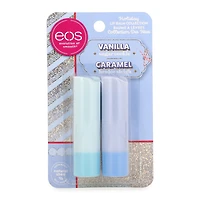 holiday eos® lip balm duo - vanilla sugar cookie & caramel