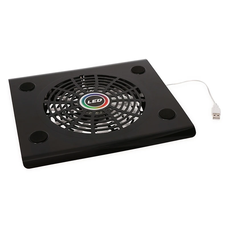 unlocked lvl™ usb-powered LED gaming cooling fan - white