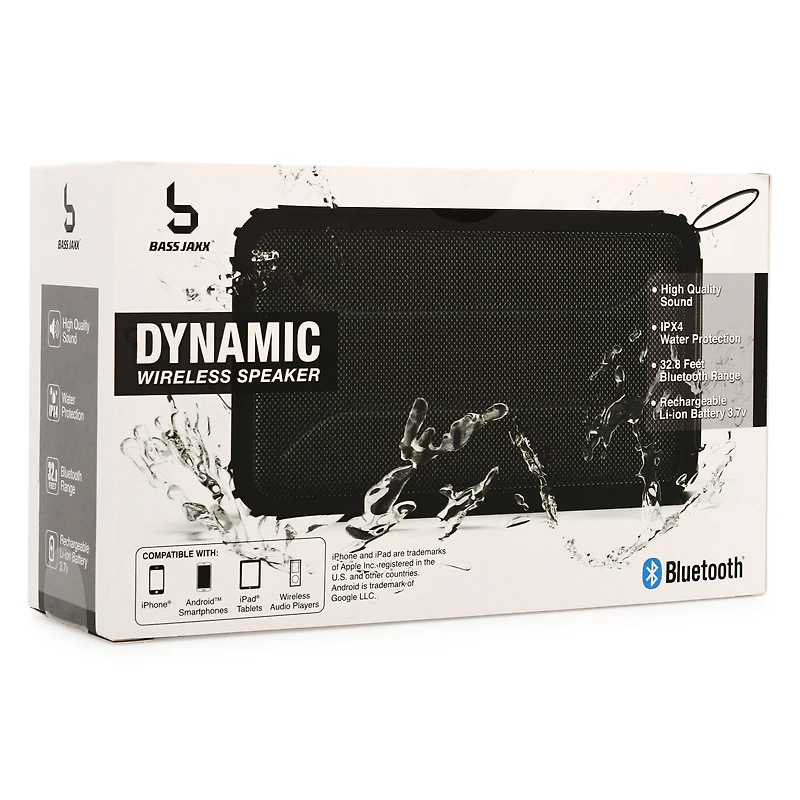 dynamic water-resistant bluetooth® speaker - red