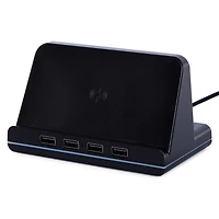 LED charging station with wireless charger & 4 x usb