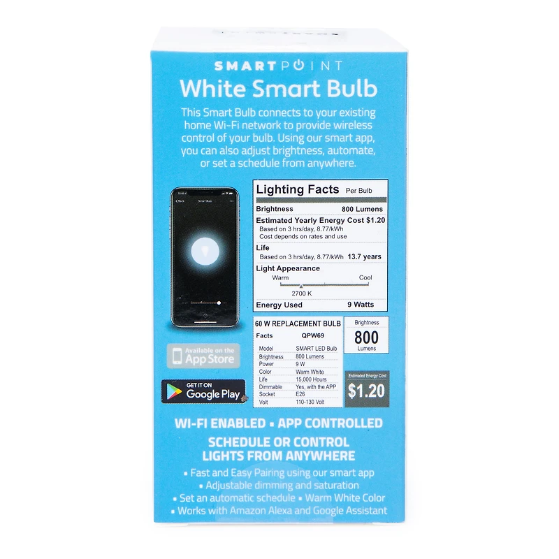 smart bulb wifi-enabled, app-control light bulb