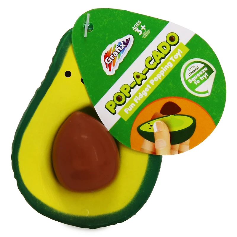 grafix® pop-a-cado fun fidget popping toy