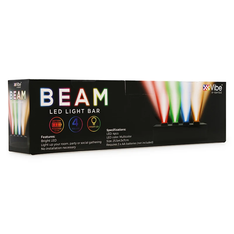 Beam Wireless Multicolor LED Light Bar 10in