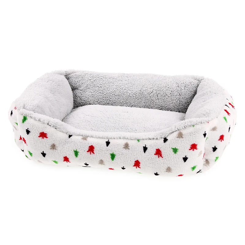 holiday cuddler pet bed