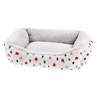 holiday cuddler pet bed