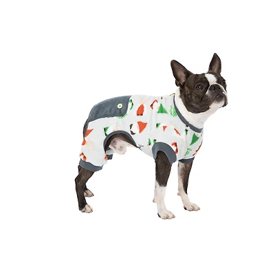 plush holiday pet pajamas
