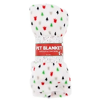 plush holiday pet blanket 30in x 40in