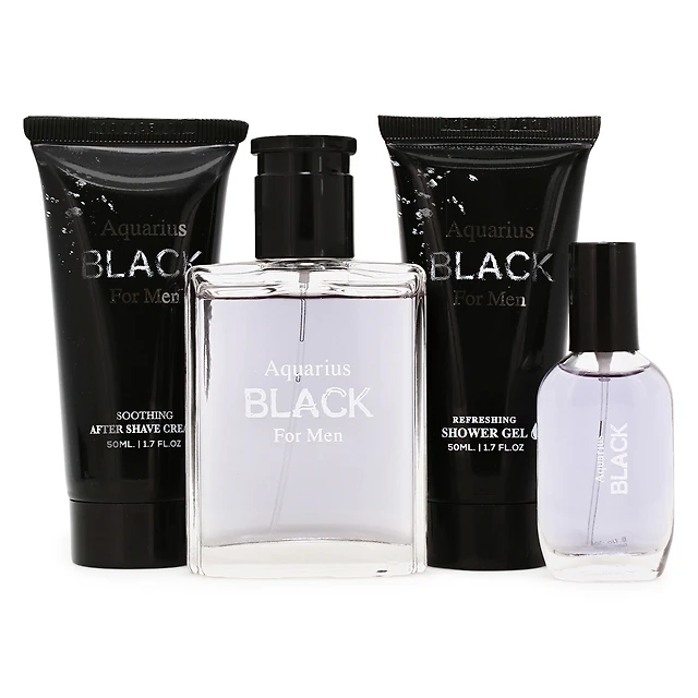 Five Below Aquarius black for men pour homme 3-piece gift set at