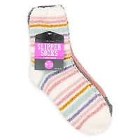 Fuzzy Slipper Socks 3-Pair Multipack