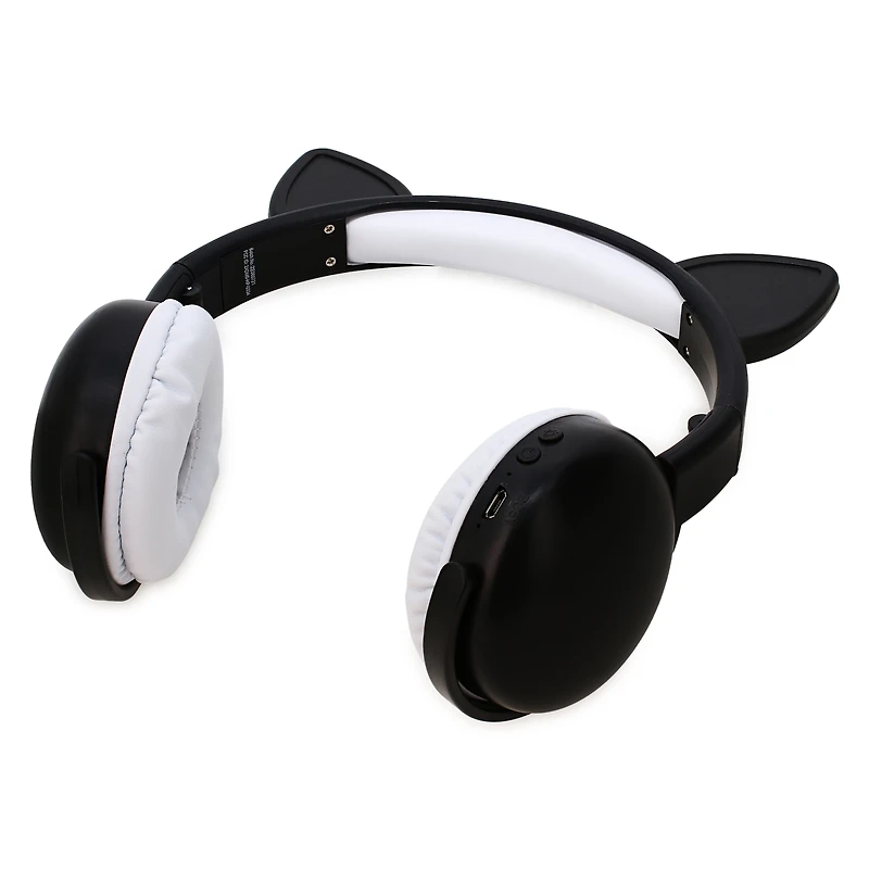 Color-Change LED Cat Ear Bluetooth® Headphones With Mic