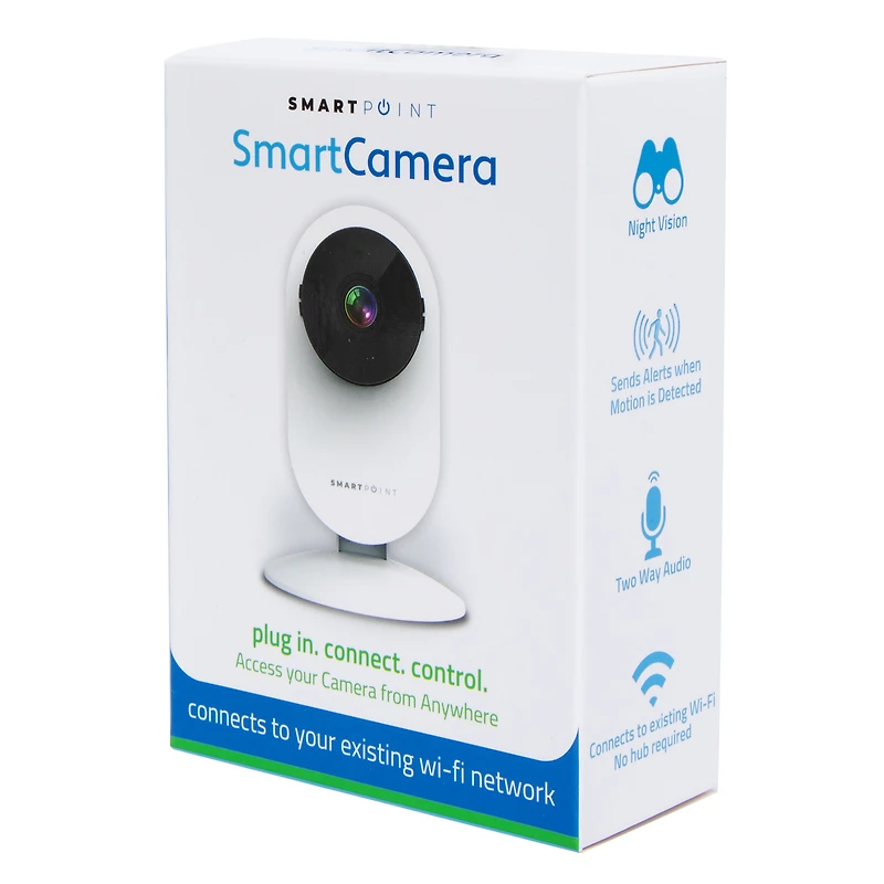 smart point™ smart camera, wifi & app enabled