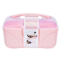 Storage Box With Flip-Top Lid - Pink