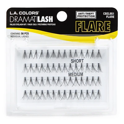 l.a. colors® dramatilash flare false eyelash kit 56-piece set