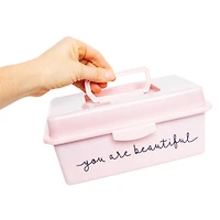 makeup storage box - 'you are beautiful'