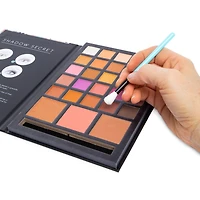 profusion® beauty diary 28-piece makeup palette - pink leopard