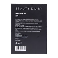 profusion® beauty diary 28-piece makeup palette - pink leopard