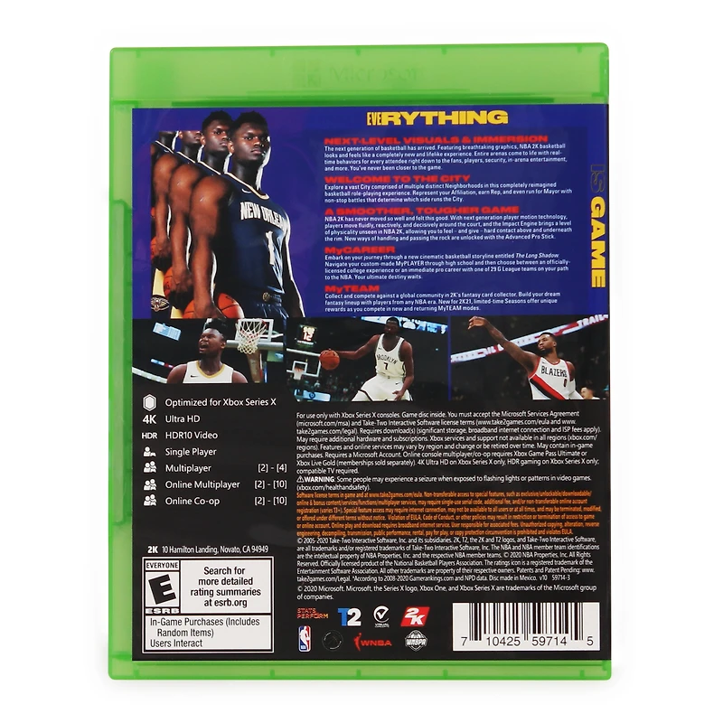 NBA® 2K21 video game for xbox series x®