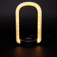 2-in-1 dimmable halo lamp with wireless charger