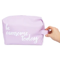 makeup bag 11in x 7.5in - be awesome