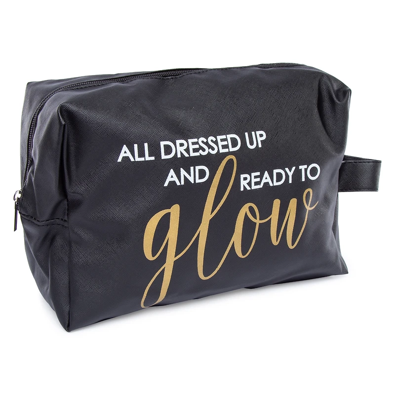 makeup bag 11in x 7.5in - ready to glow