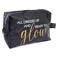 makeup bag 11in x 7.5in - ready to glow