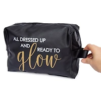 makeup bag 11in x 7.5in - ready to glow