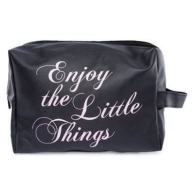 makeup bag 11in x 7.5in - enjoy