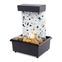 terrazzo LED fountain 7.5in x 5in