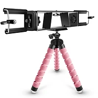 exclusive Dixie & Charli collection dual phone tripod - pink