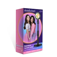 exclusive Dixie & Charli collection rainbow sunset lamp