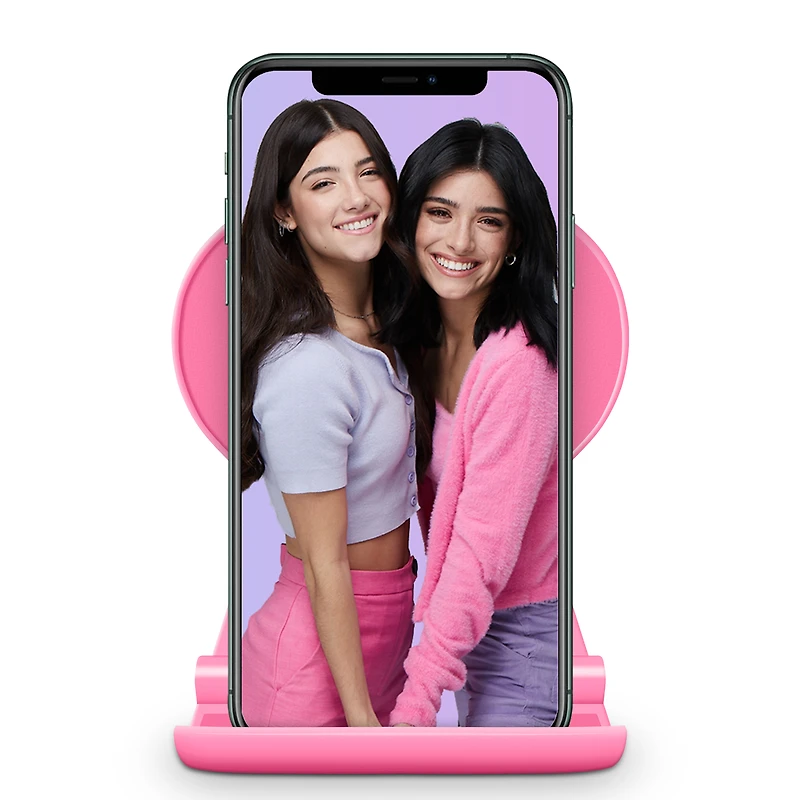 exclusive Dixie & Charli collection heart shape universal phone stand